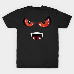 Evil face with red eyes T-Shirt